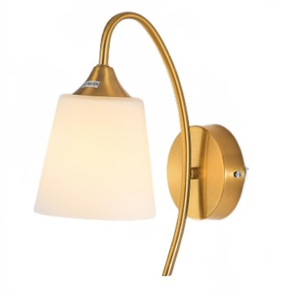 Indoor Wall Lamp, Modern Minimalist Light Luxury Style, Gold Flat Lamp Shade