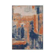 80*160cm Modern Abstract Oil Painting Orange Yellow Blue Customization|carpet