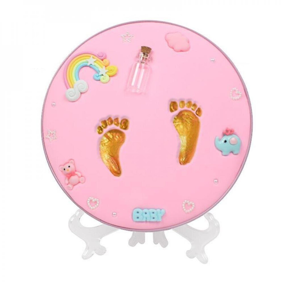Hkhbjs Baby Handprint Footprint Imprint Kit Newborn Footprint Diy Souvenir Hand Day Gift