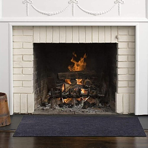 Fireproof Fireplace Hearth Rug Non Slip Protection Mat Flame Resistant Pad 2