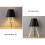 28cm Solid Wood Floor Lamp 220v E27 Black Table Lamp Without Bulb 3