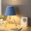28cm Solid Wood Floor Lamp 220v E27 Blue Table Lamp Without Bulb 4