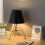 28cm Solid Wood Floor Lamp 220v E27 Black Table Lamp Without Bulb 5