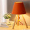 28cm Solid Wood Floor Lamp 220v E27 Orange Table Lamp Without Bulb 2