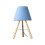 28cm Solid Wood Floor Lamp 220v E27 Blue Table Lamp Without Bulb 1