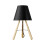 28cm Solid Wood Floor Lamp 220v E27 Black Table Lamp Without Bulb 1
