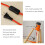 28cm Solid Wood Floor Lamp 220v E27 Orange Table Lamp Without Bulb 5