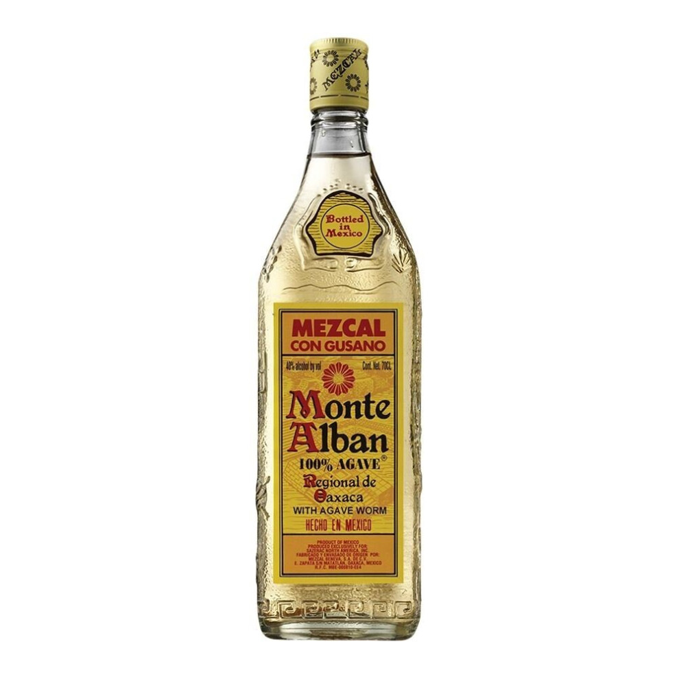 Monte Alban Mezcal With Agave Worm 70Cl