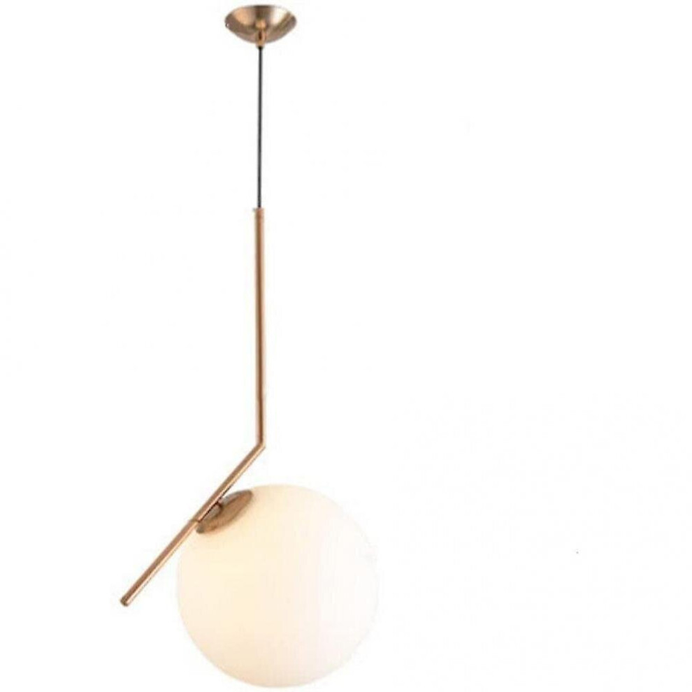 Mzstech Spherical Chandelier, Gold Iron Glass Chandelier Chandelier Chandelier (20cm)