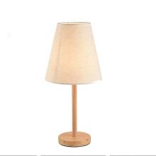 Wooden Art Linen Floor Table Lamp Bedroom Bedside Lamp Hotel Lighting Decoration Table Lamp