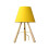 28cm Solid Wood Floor Lamp 220v E27 Yellow Table Lamp Without Bulb 1