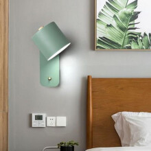 Creative Bedroom Bedside Lamp Reading Lamp Green Wall Lamp Lighting(bulb Not Included)