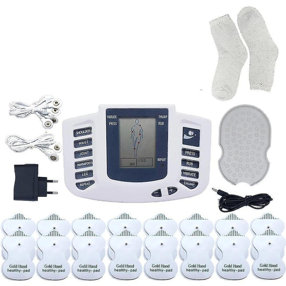 Hkhbjs Electric Tens Muscle Stimulator Digital Muscle Therapy Full Body Massager(With Socks)