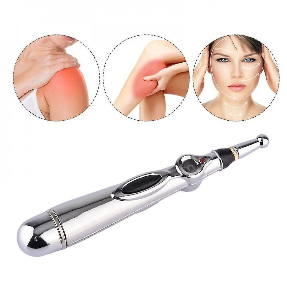 Hkhbjs Electronic Acupuncture Pen Electric Meridian Body Massage Pain Relief Therapy