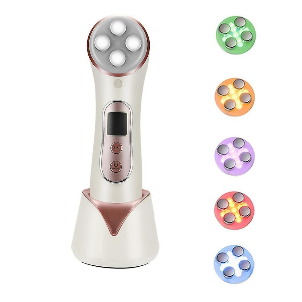Hkhbjs Beauty Instrument Rf Ems Facial Lifting Machine 5 In 1 Radio Frequency Skin Care Tools Home Devices