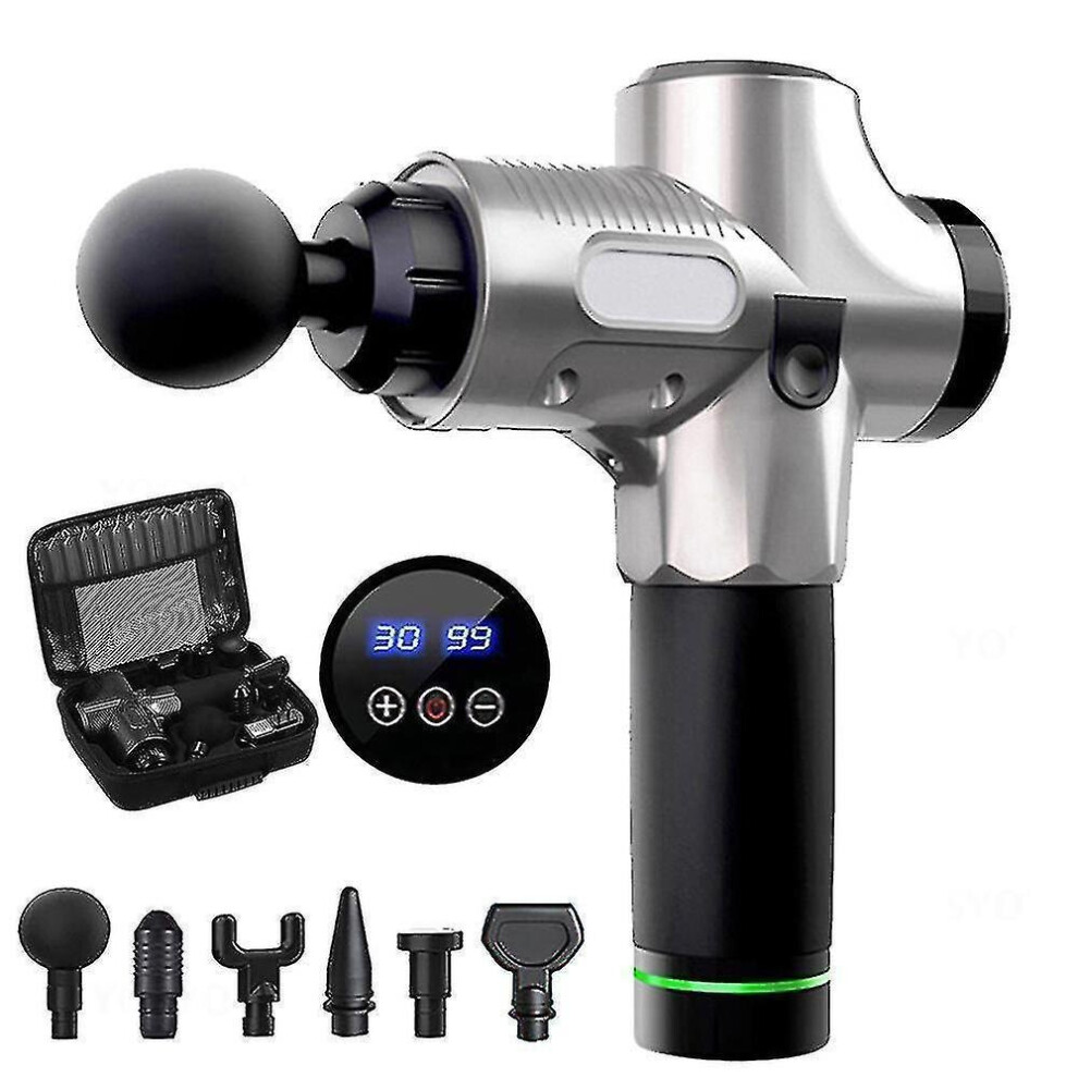 Hkhbjs Profession Massage Gun Full Body Muscle Deep Fascia Massager Muscle Pain Exercising Relaxation Slimm