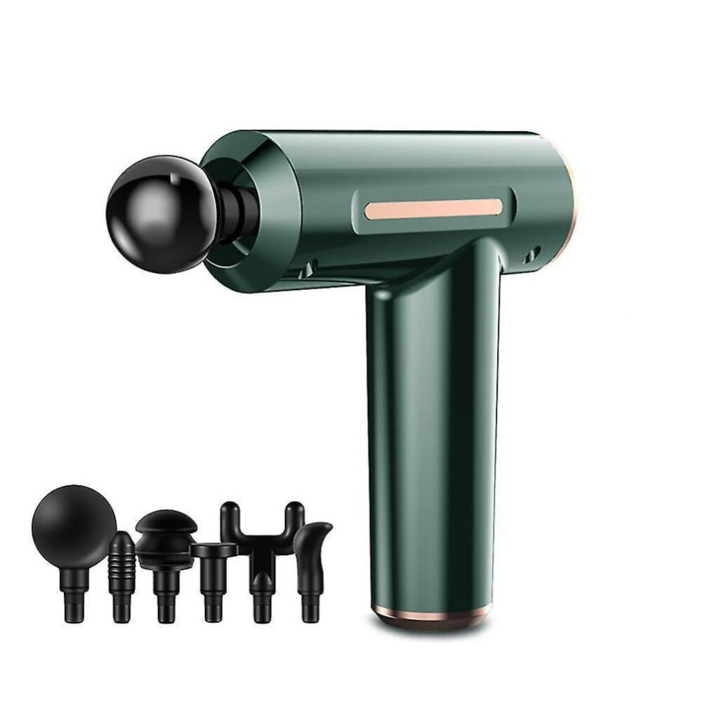 Hkhbjs Green Electric Massage Gun Multifunctional Fitness, Relaxing Muscle Exercise