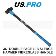 US PRO Tools 6lbs 3ft Sledge Hammer 2.7kg Fibreglass Handle 36 inch 4505