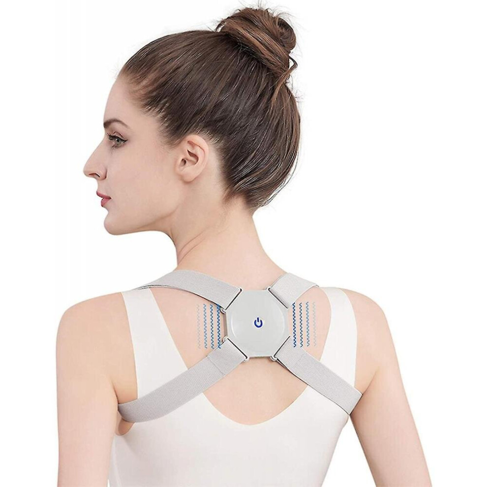 Hkhbjs Adjustable Smart Back Posture Intelligent Brace Support Belt Shoulder Training