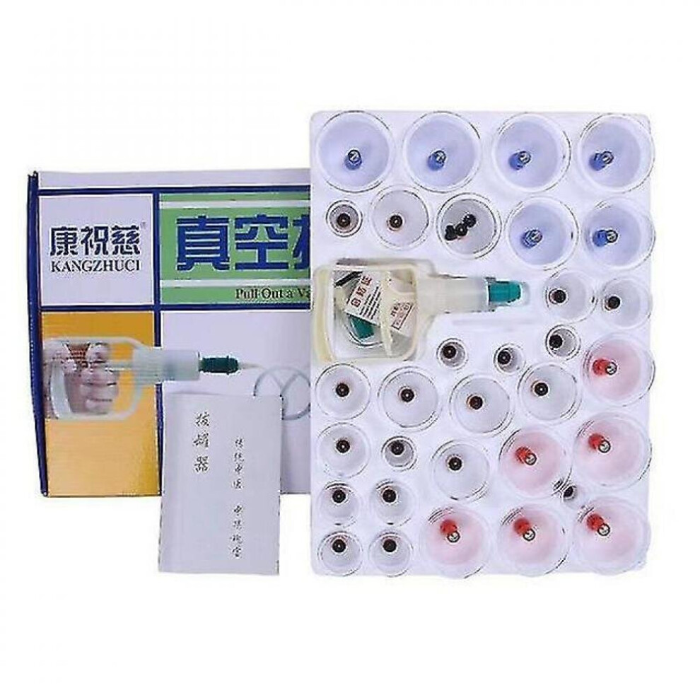 Hkhbjs 32/24 Cans Massage Vacuum Cupping Set Thicker Magnetic Aspirating Cupping Cans Acupuncture Suction