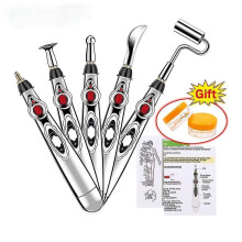 5 Heads Electronic Acupuncture Pen Electric Meridians Laser Therapy Heal Massage Pen Meridian Energy