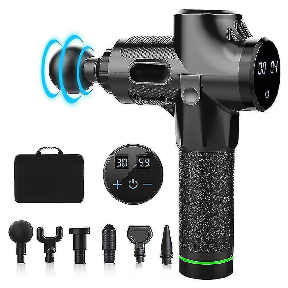 Hkhbjs Percussion Massage Gun, Muscle Therapy Gun, Hand Held Body Deep Muscle Massager