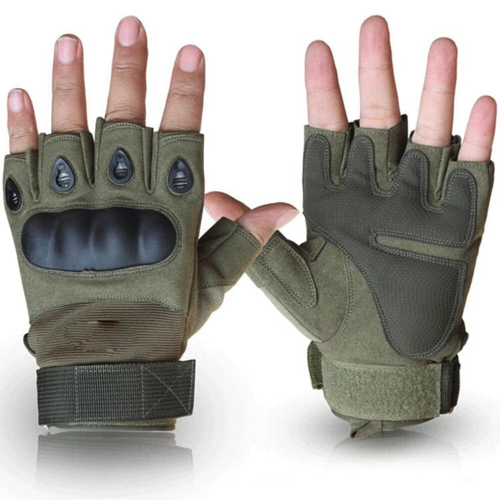 Outdoor Sports Gloves Men's Tactical Half-Finger Motorcycle Riding 7547467738471