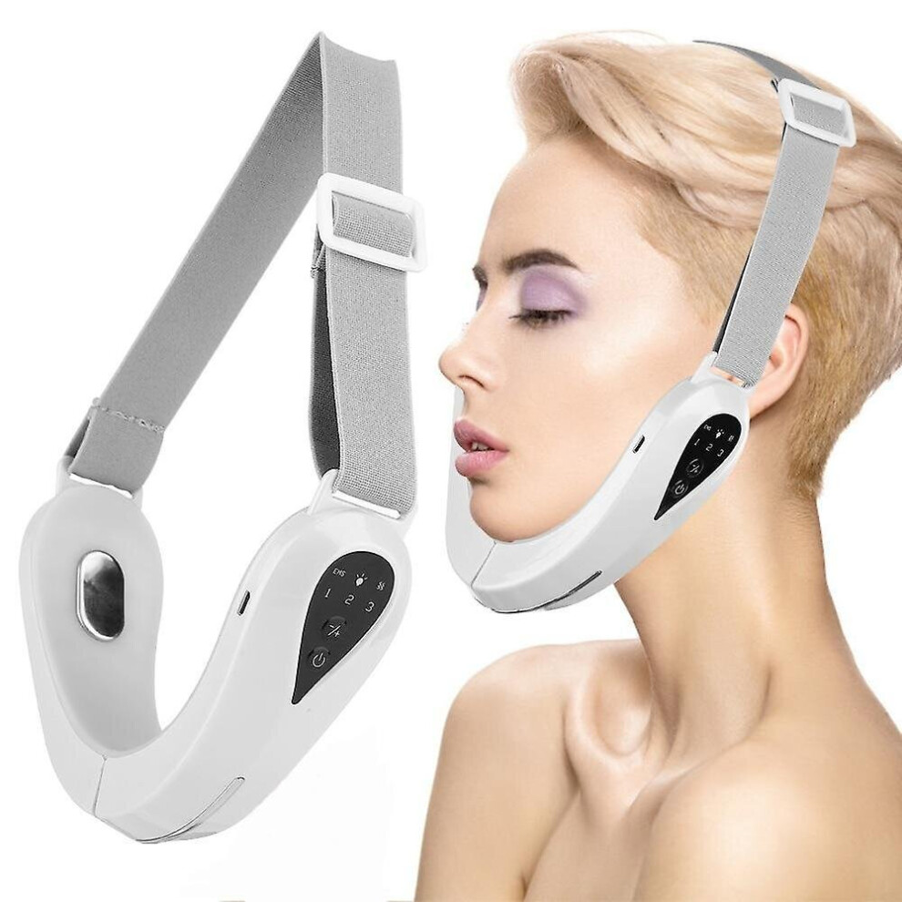 Hkhbjs Light Face Lifting Double Chin Face Slimmer Machine Microcurrent Ems Led Face Therapy Lift Devices