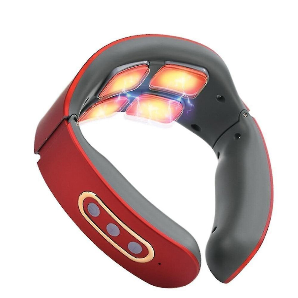 Hkhbjs Smart Electric Pulse Neck Massager Far Infrared Heating Health Care(Heating Type