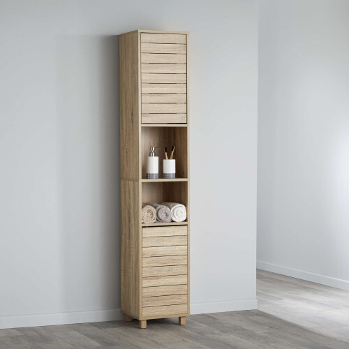 Oak Effect Bathroom Tallboy on OnBuy