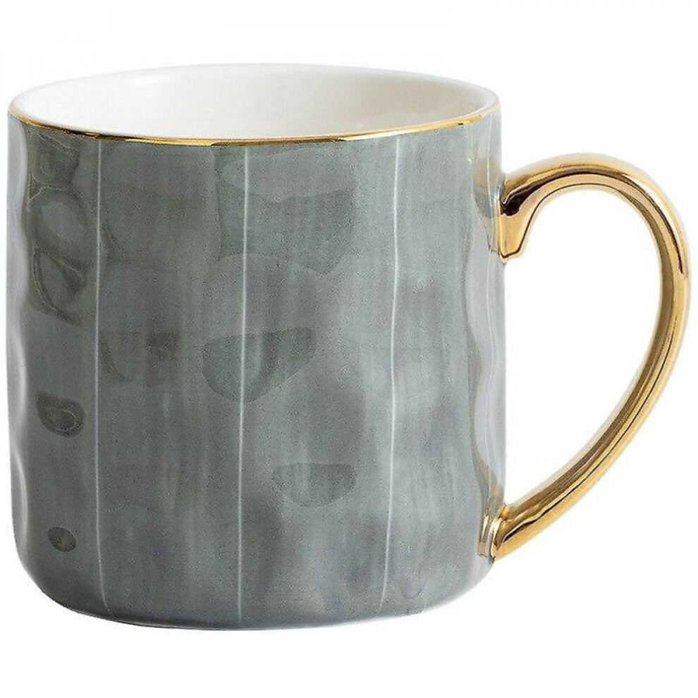 Coffee Cup Ceramic Mug Drinking Cup Oatmeal Breakfast Cup Light Luxury Office Household Water Cup