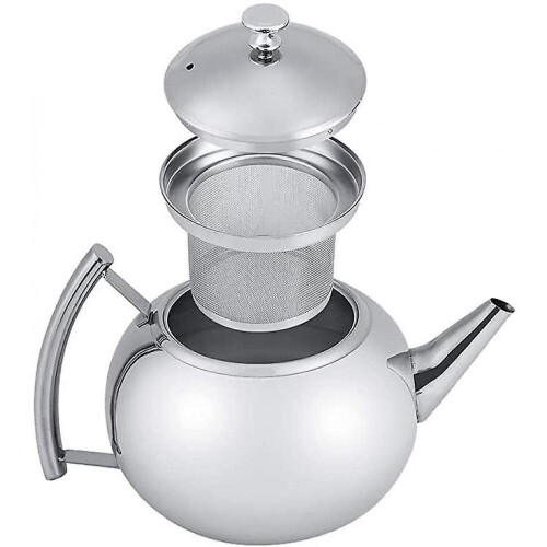 Large Capacity Stainless Steel Teapot Container Coffee Pot Kettle Filter ( 1.5l)
