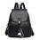 Women's Soft Leather Anti-theft Travel Backpack(black) 1
