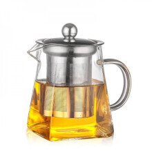Stainless Steel Glass Teapot High Temperature Heat Resistance