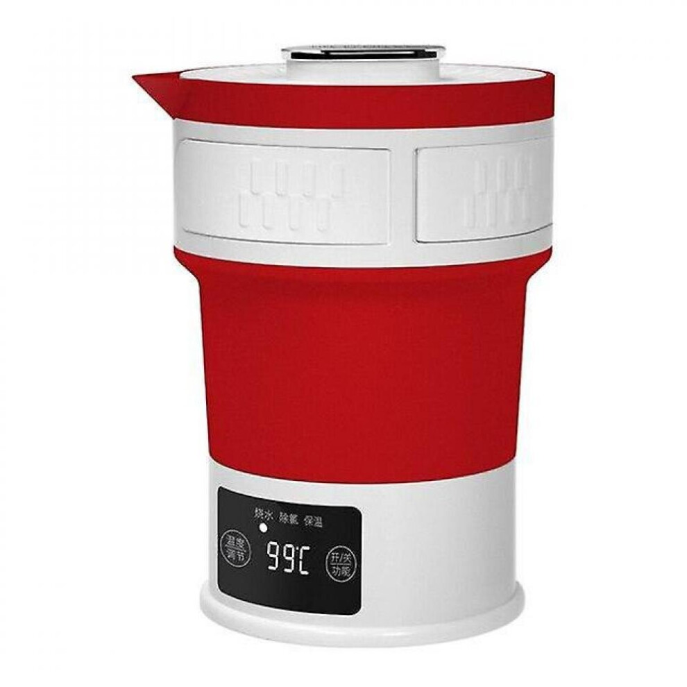 Electric Water Kettle Portable Silicone Folding Kettle Hidden Handle Mini Insulation Kettle
