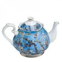 1000ml Bone China Tea Pot, Van Gogh Painting Pot, Teapot Ceramic Teapots