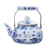 Enamel Kettle Blue And White Porcelain Enameled Boil Water Kettle High Temperature Boiling Teapot