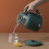Stainless Electric Kettle Meter Household Quick Heating Boiling Tea Pot Coffee Bear White 4