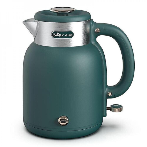 Stainless Electric Kettle Meter Household Quick Heating Boiling Tea Pot Coffee Bear White
