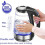Electric Water Kettle Glass Double Wall Temperature Control Cordless With Blue Led Light 2