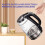 Electric Water Kettle Glass Double Wall Temperature Control Cordless With Blue Led Light 4