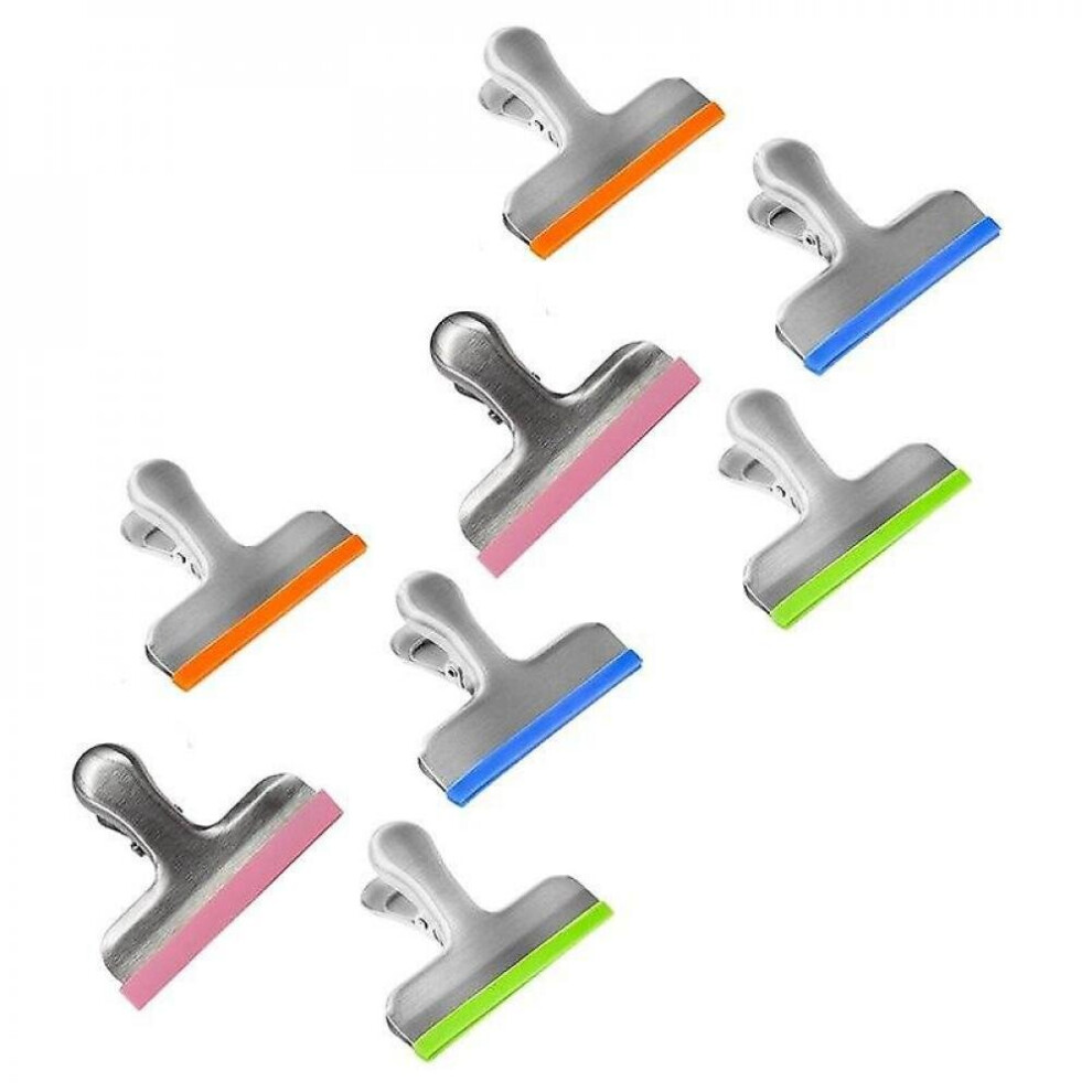 8 Pack Food Storage Bag Sealing Clips Edging, 3 Inch Wide,for Kitchen Office Usage
