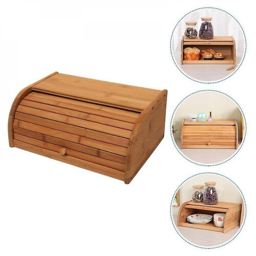 Wooden Kitchen Bread Box Food Container Fruit Organizer For Kitchen|bottles 2