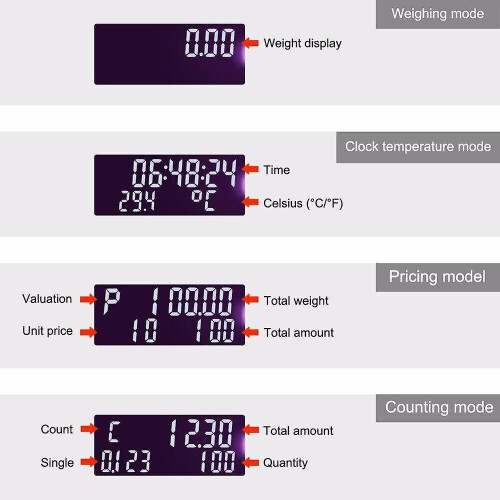 6 In 1 Multi Function Digital Scales Electronic 500g Weight Balance With Palm Calculator 2