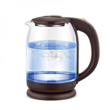 1.8l Electric Kettle Fast Hot Boiling Water Kettle Glass Blue Light Teapot Intelligent Temperature