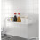 Bathroom Shelf Storage Organizer Rack White Plastic Without Drilling|storage Shelves Racks 5