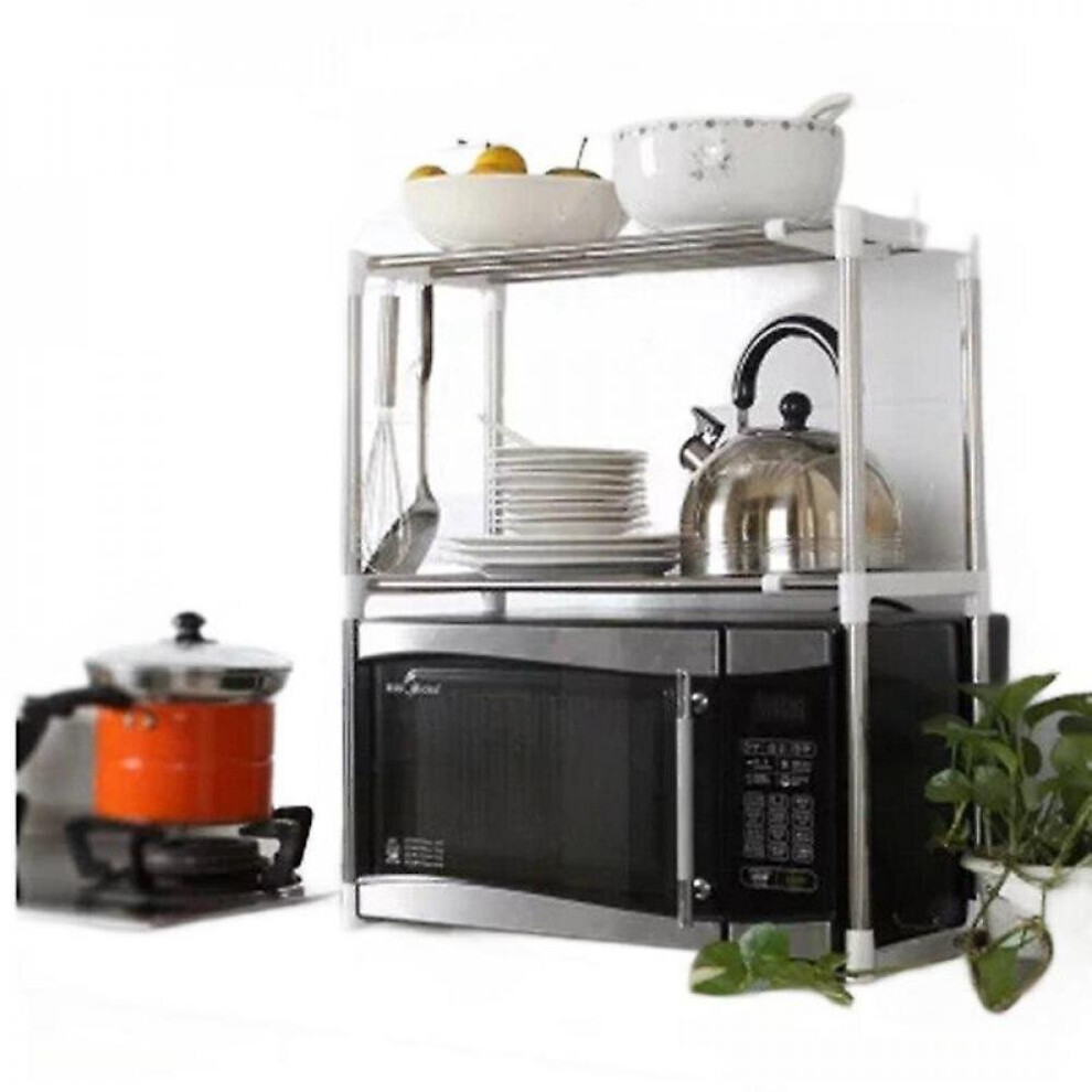 Adjustable Microwave Oven Shelf Detachable Rack Kitchen Holders Racks-image-OPC-P9YQ6GW-NEW