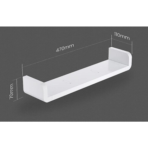 Bathroom Shelf Storage Organizer Rack White Plastic Without Drilling|storage Shelves Racks 1