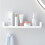 Bathroom Shelf Storage Organizer Rack White Plastic Without Drilling|storage Shelves Racks 3