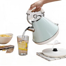 Electric Kettle Tea Coffee Pot Water Samovar Heated Bowl Green Kitchen Appliances Boiler